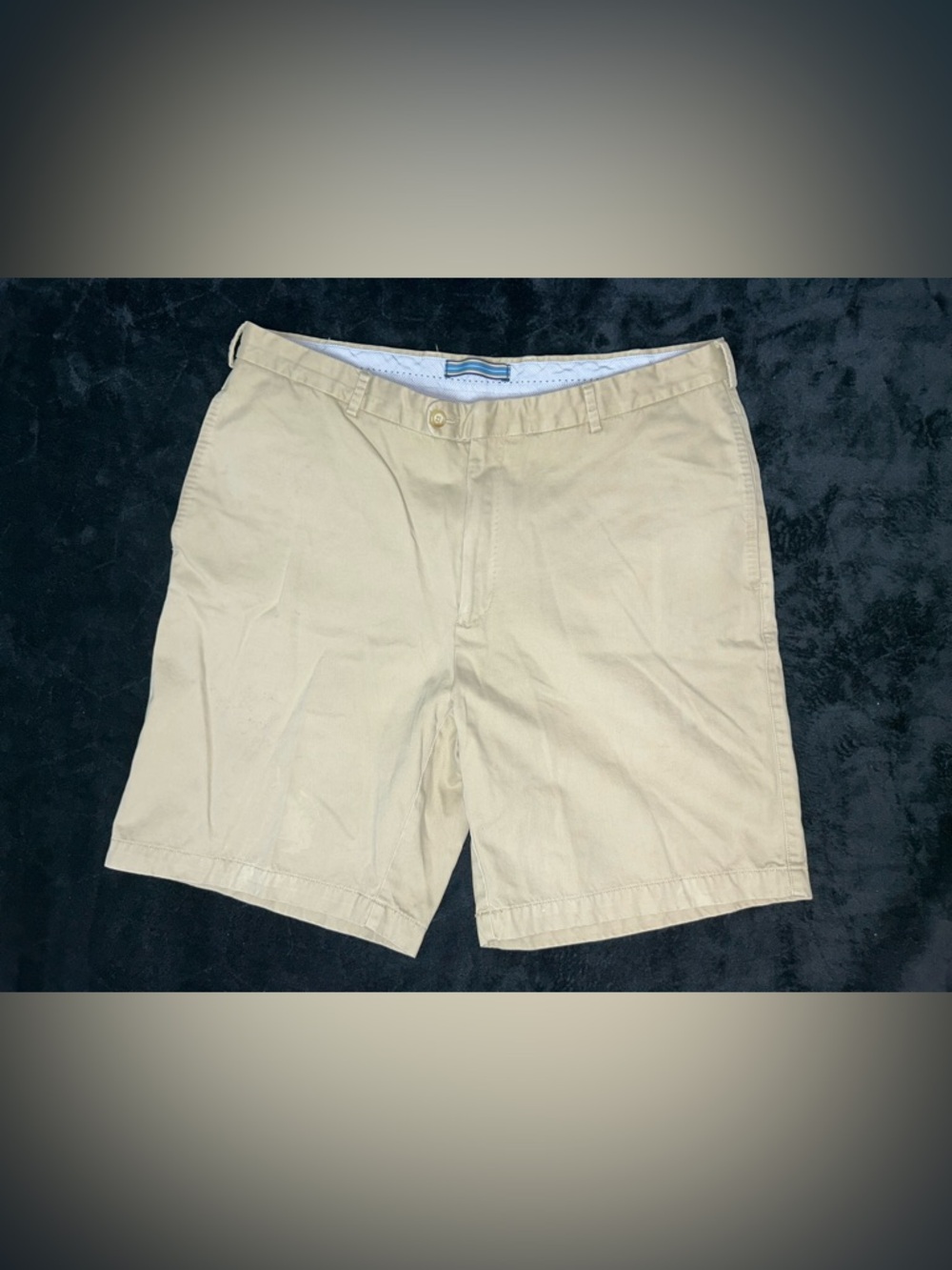 Peter Millar Crimson Tide Alabama Pima Cotton Chino Shorts Khaki Mens Size 38x8